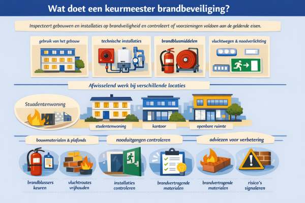Alles over het beroep keurmeester brandbeveiliging Wat doet een keurmeester brandbeveiliging